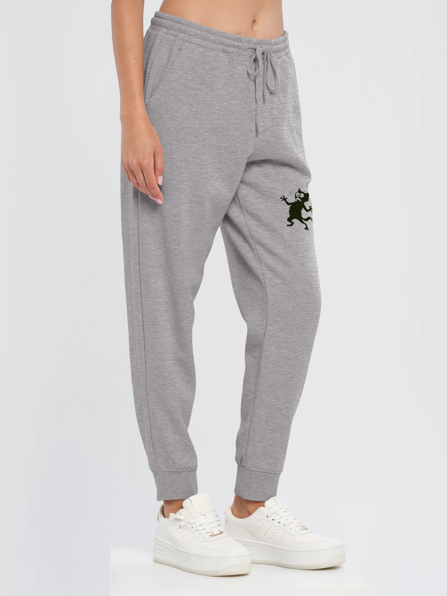 Scaredy Cat Silhouette Fleece Joggers product image (12)