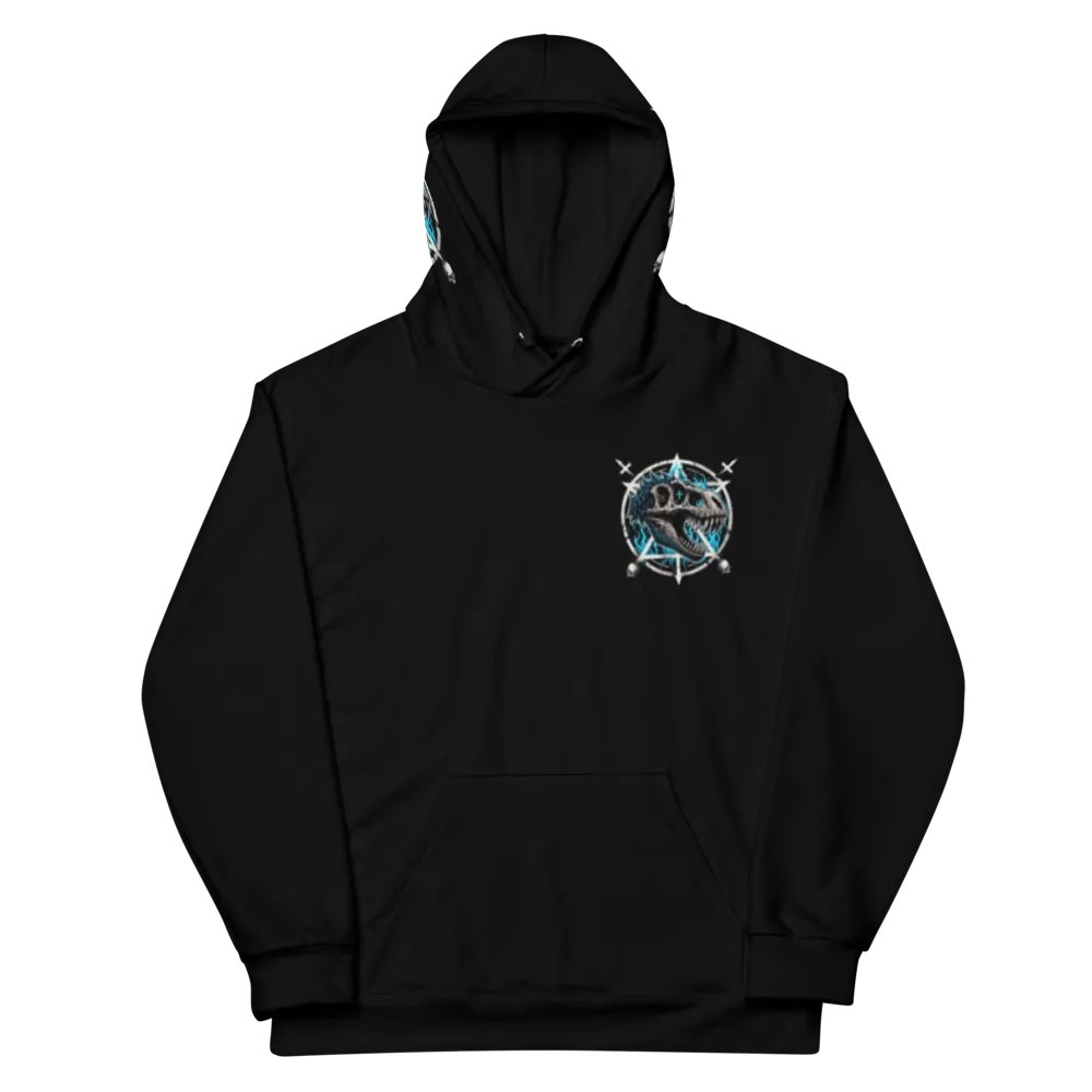 Rock Blue flame all over print hoodie product image (11)