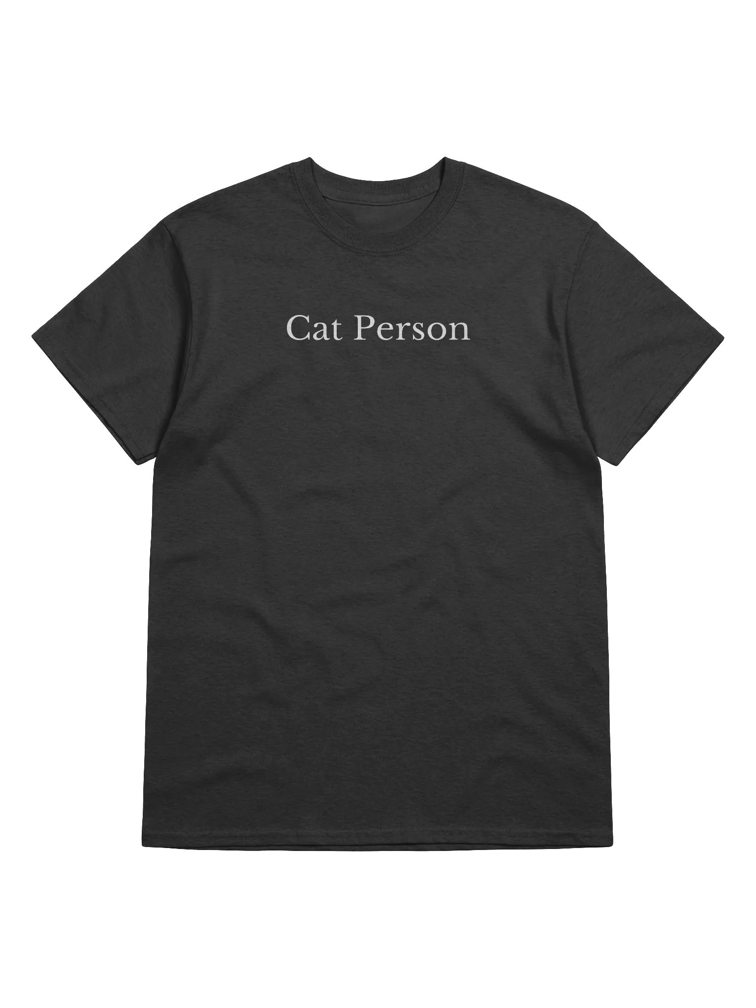 Cat Person T-Shirt (Black) product image (2)