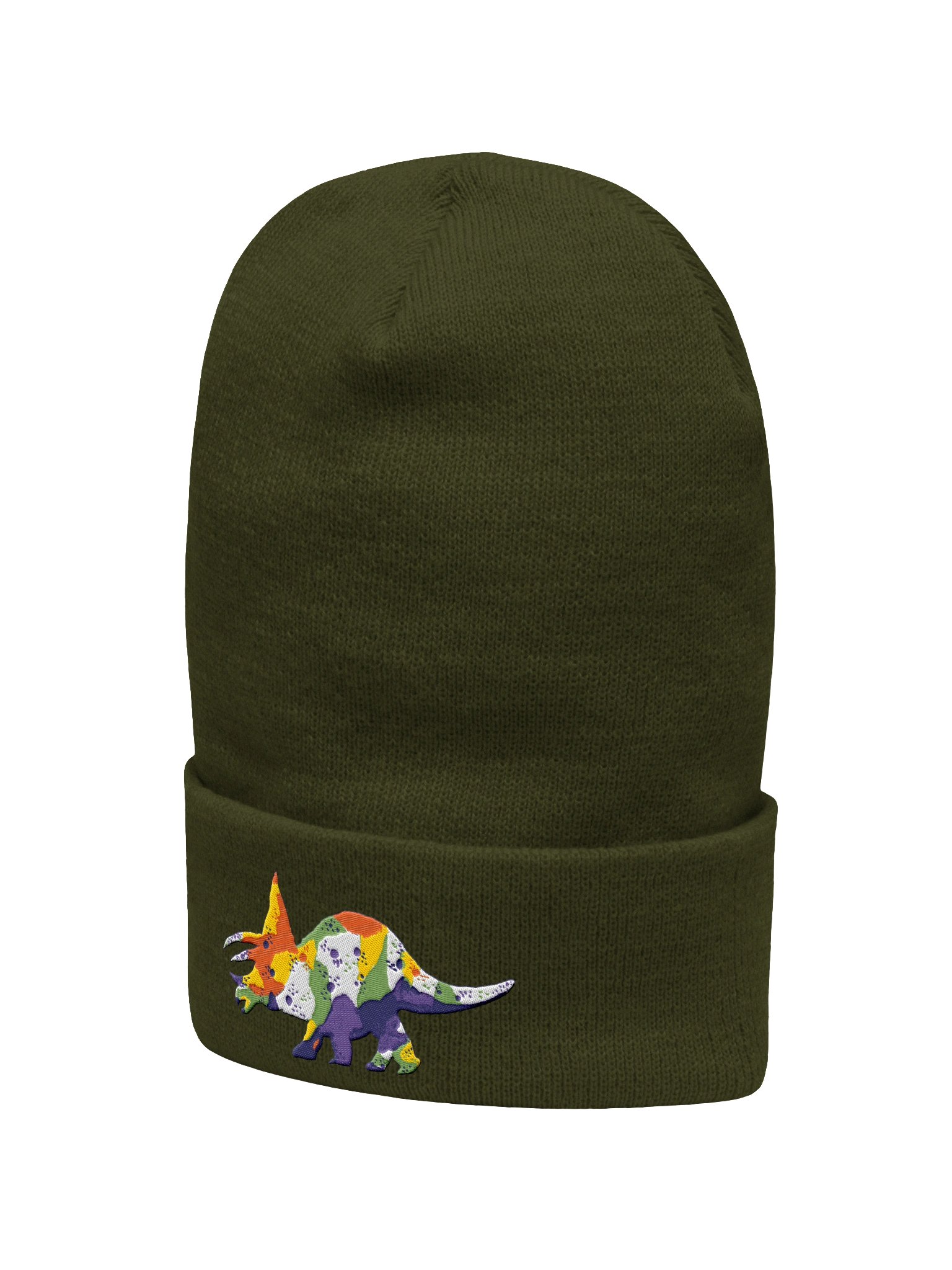Trusty Triceratops Watercolour Beanie product image (3)