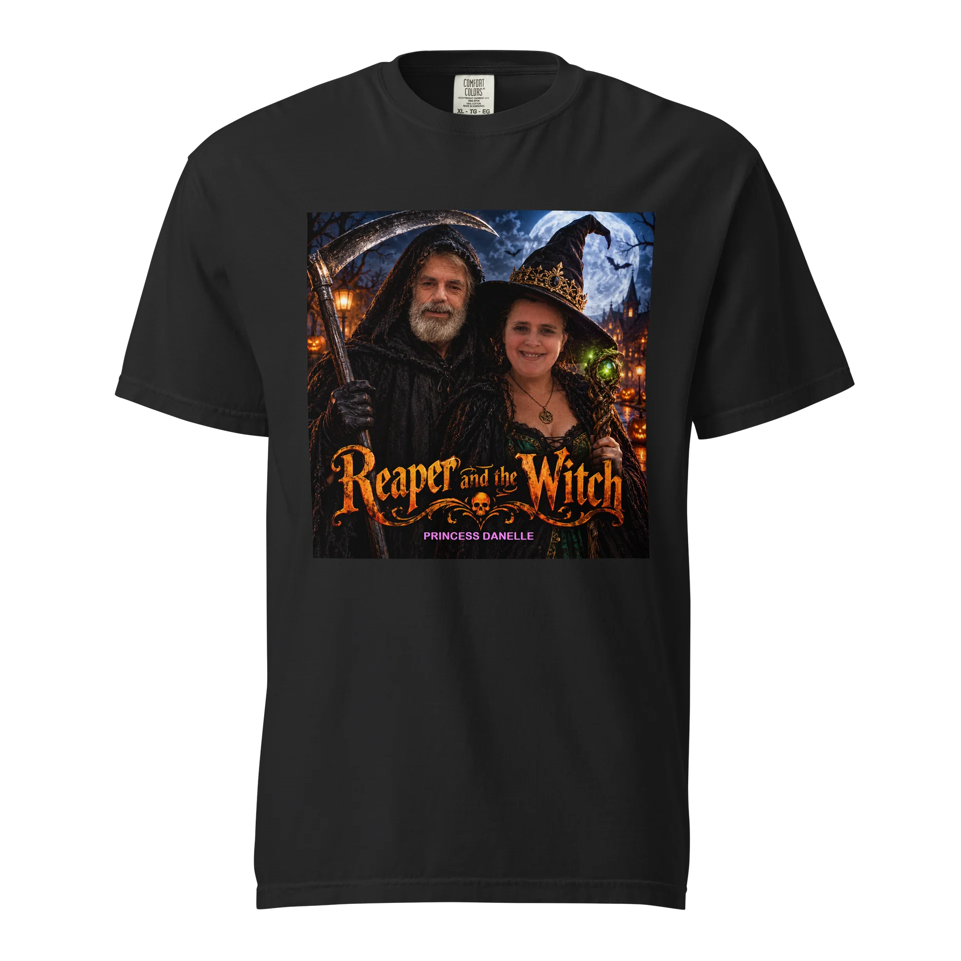 Reaper and the Witch Halloween Tee product image (1)