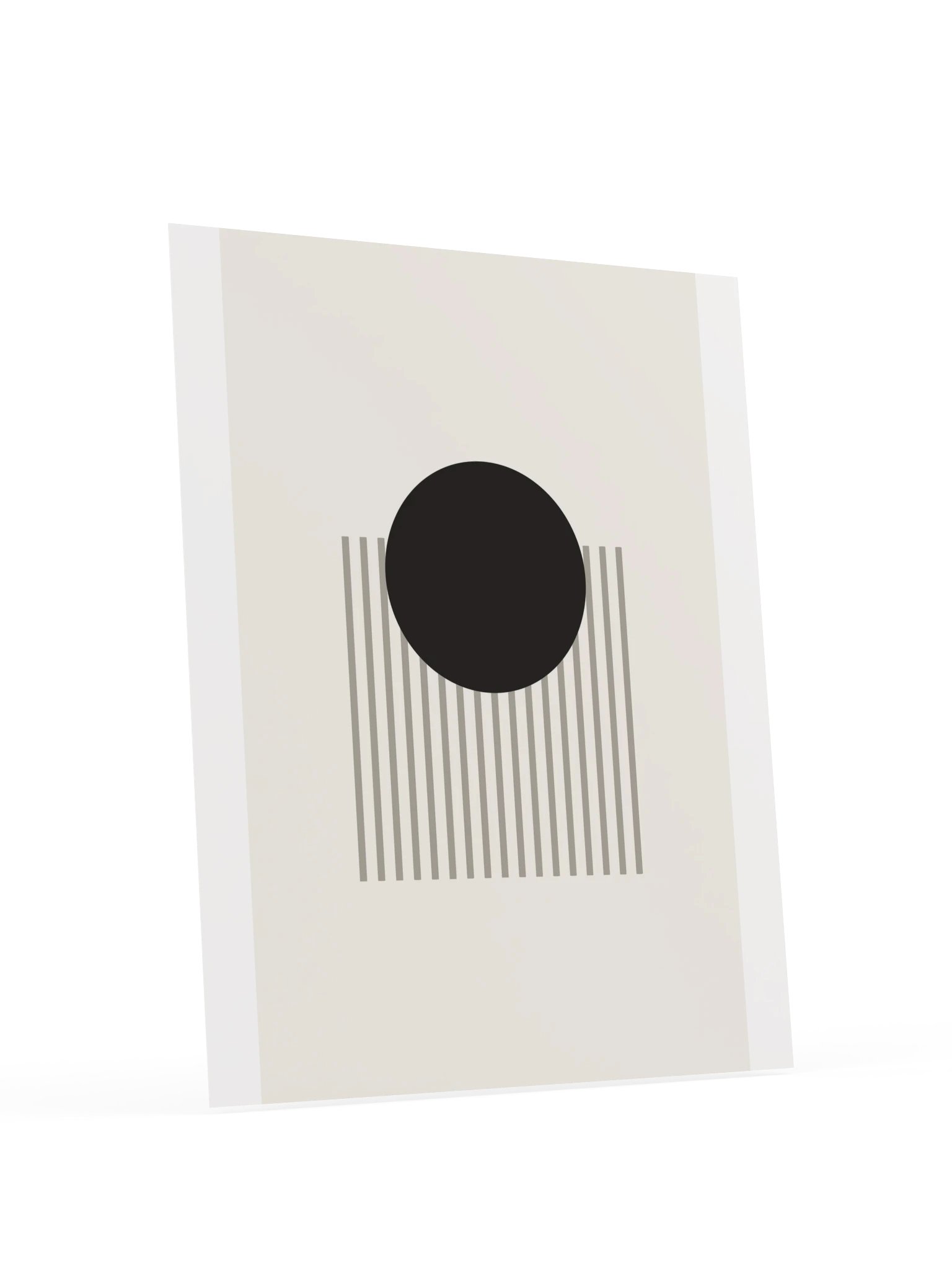 Black Sun Abstract Print | Modern Bathroom Wall Art product image (6)