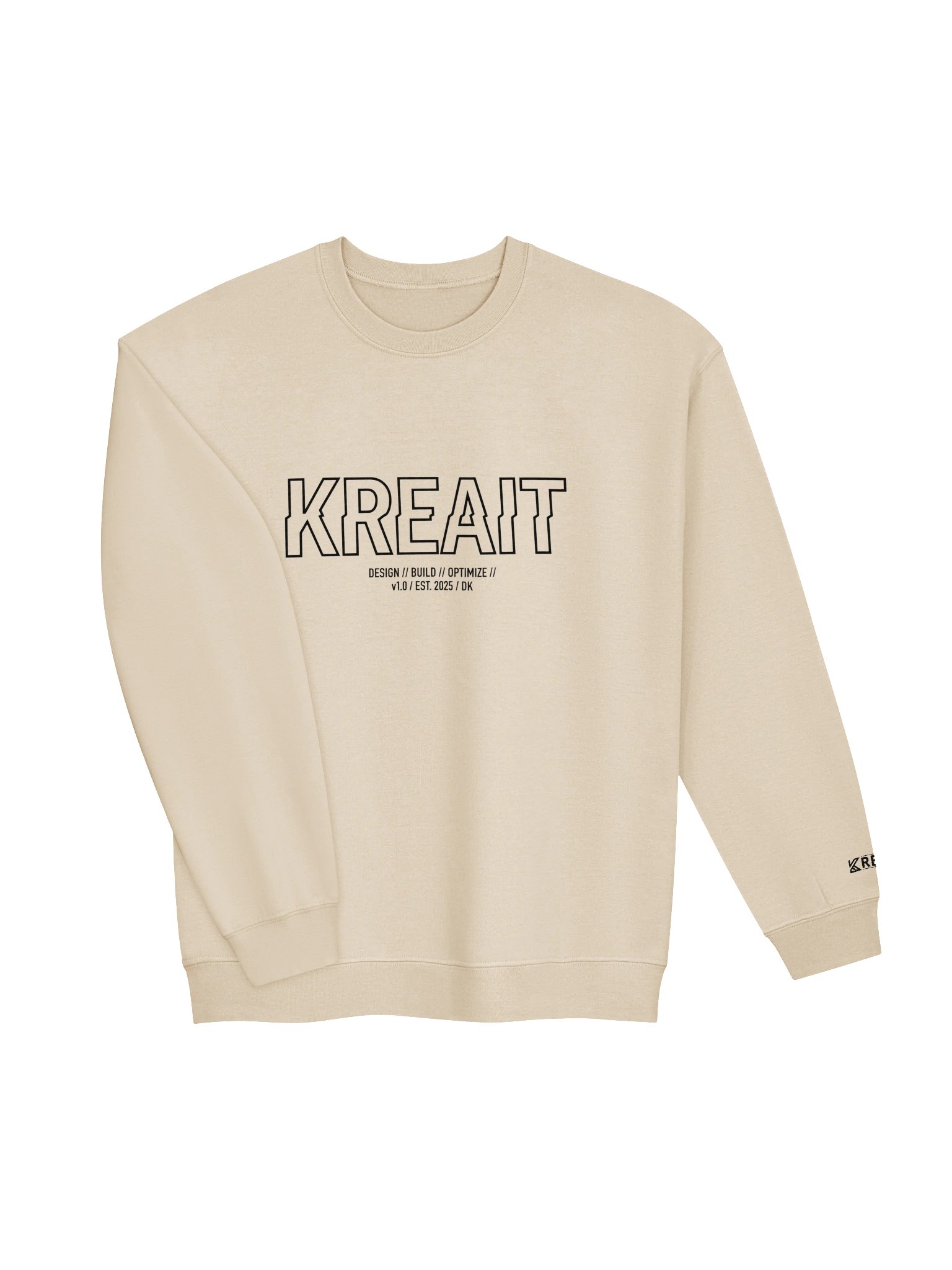 KreaiTive Glithes black print sweatshirt product image (3)