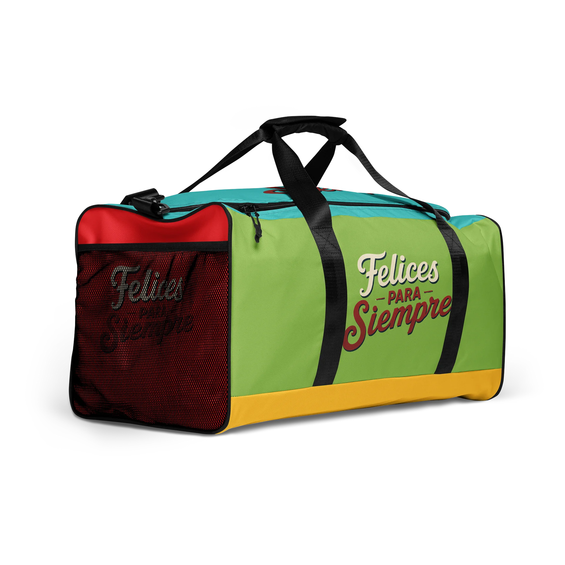 “Felices para Siempre” Colorful Duffle Travel & Gym Bag product image (2)