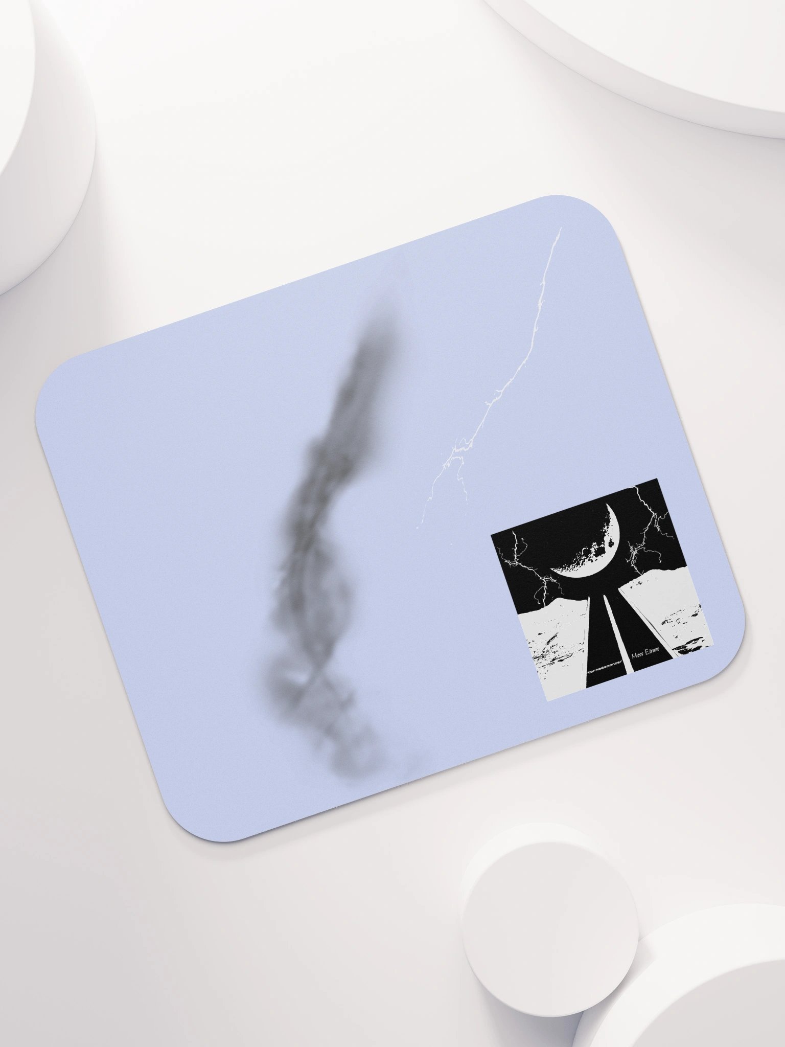 Tornadomancer Mouse Pad (Black & White Logo) product image (7)