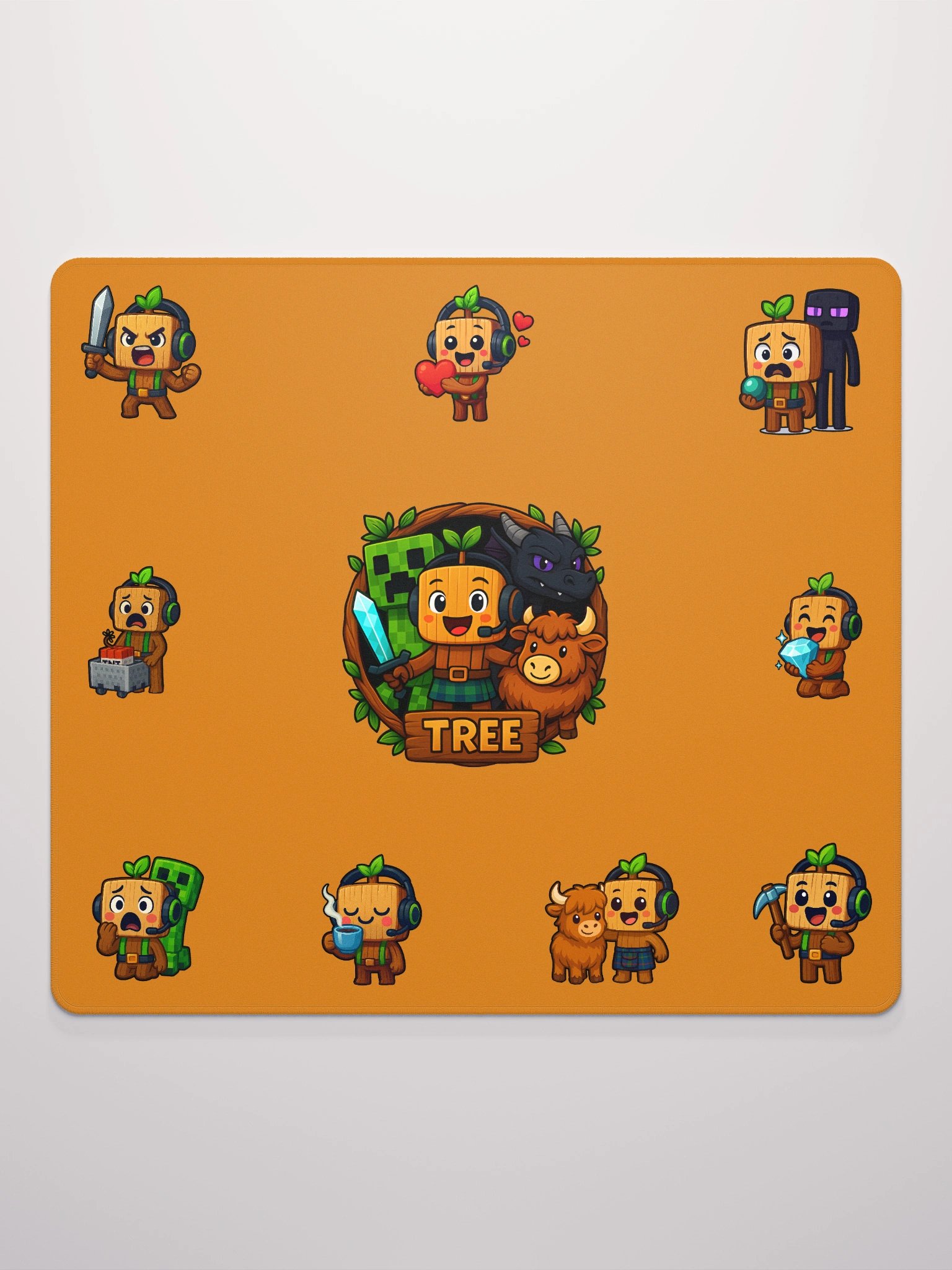 Tree Mouse Mat Orange product image (2)