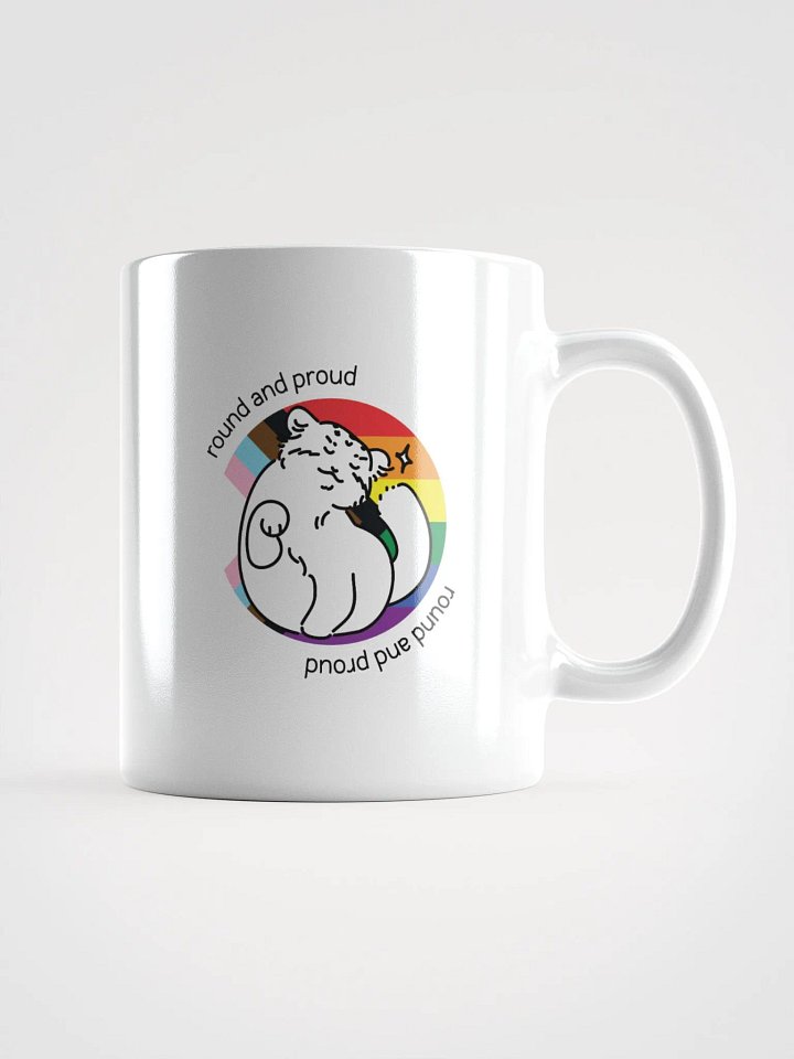 Round and Proud Manul Pride Version - White Mug product image (1)