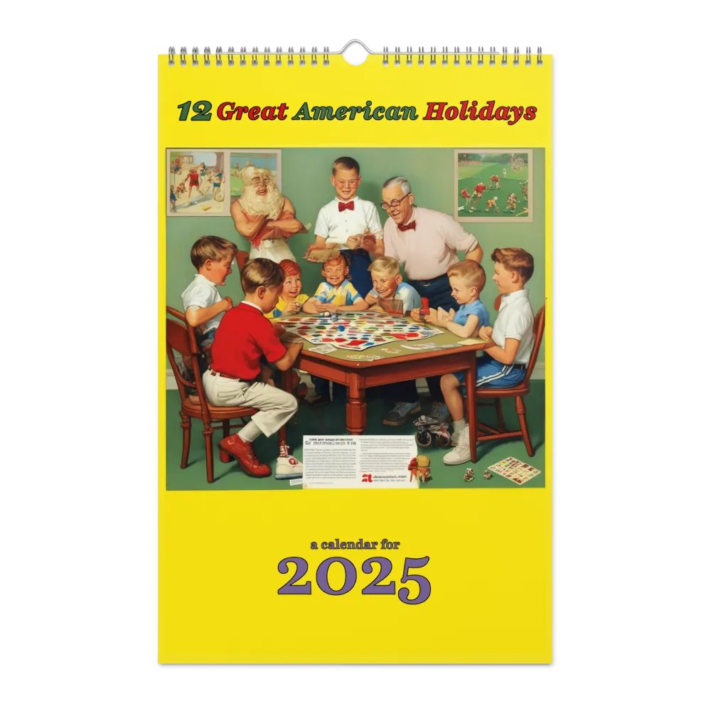 12 Great American Holidays - Wall Calendar for 2025 product image (1)