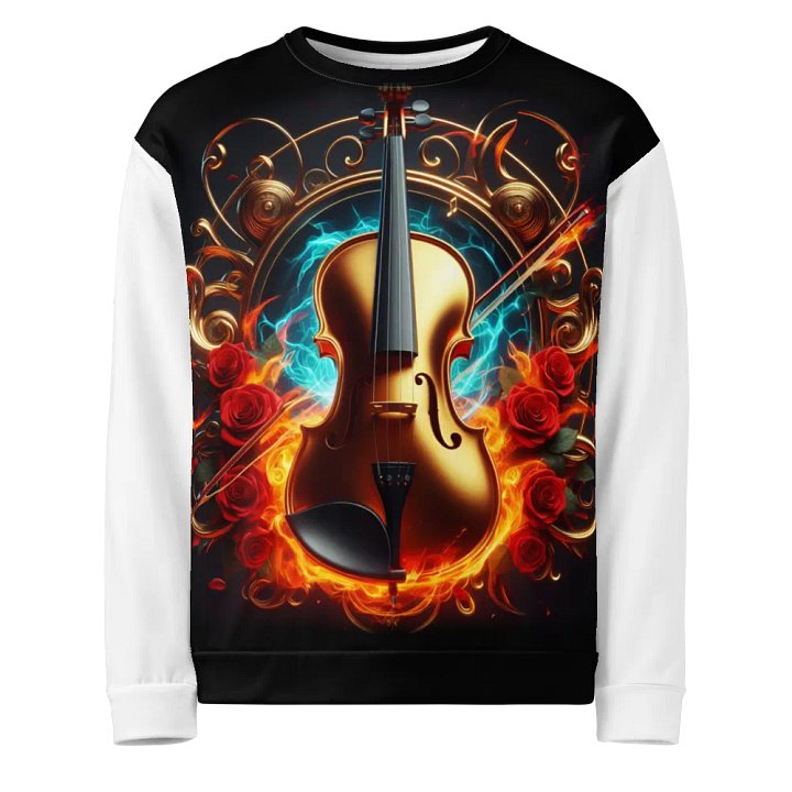 Flame Melody Violin - Unisex Sweatshirt #30 product image (1)