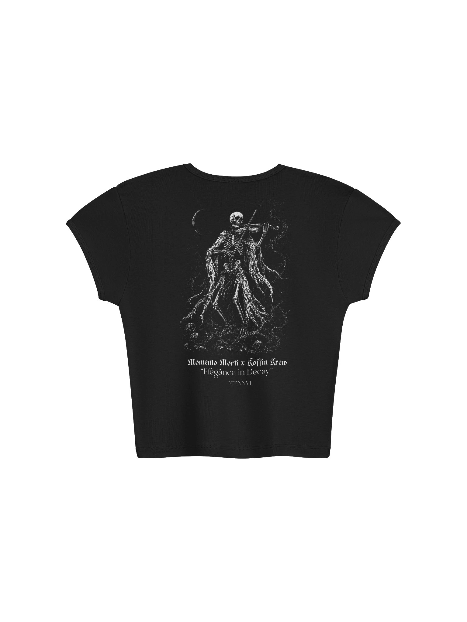 Death's Melody Womens Baby Tee Crop Top product image (2)