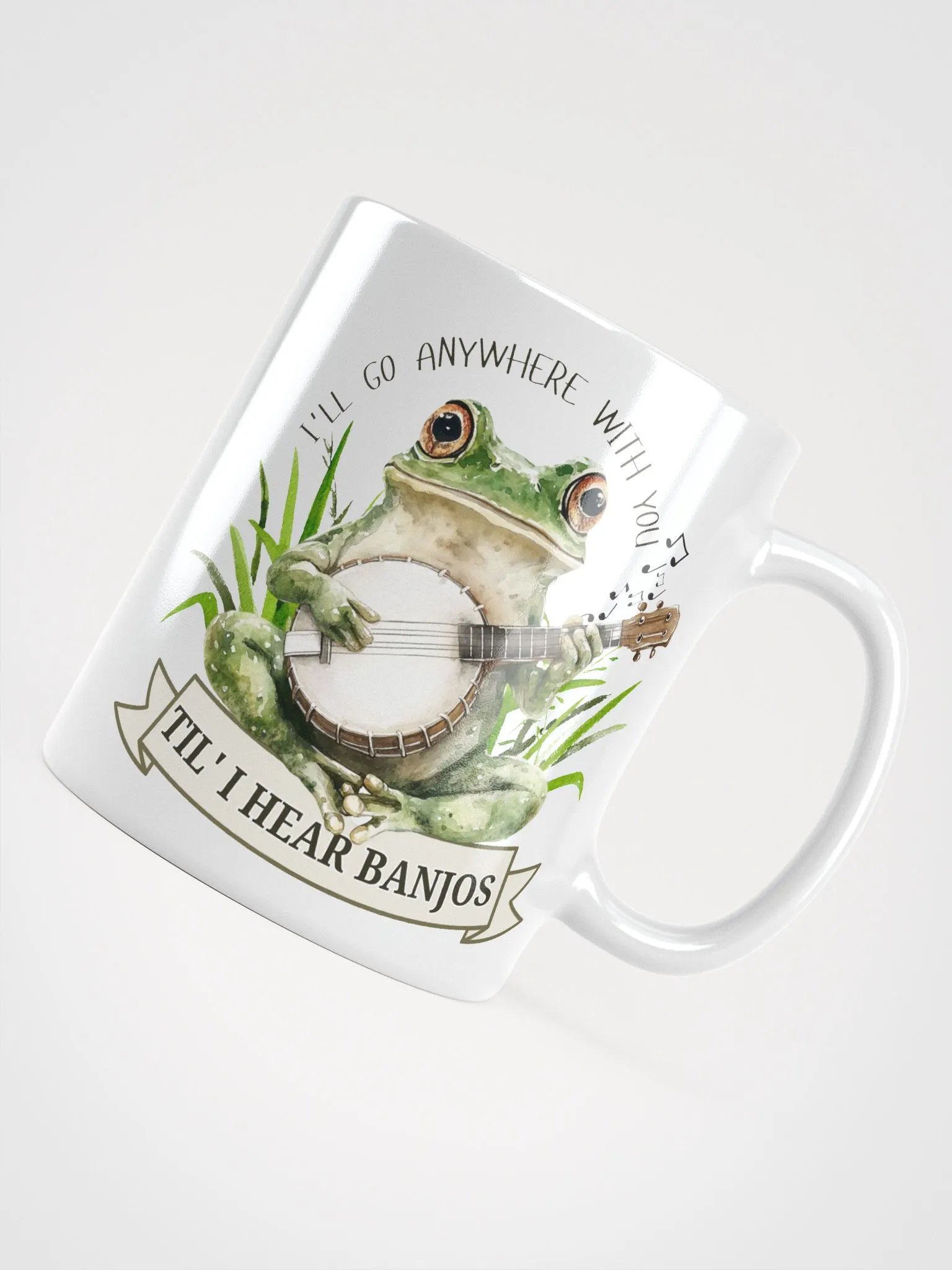 Funny Frog Banjo Mug – I'll Go Anywhere With You Til I Hear Banjos product image (10)