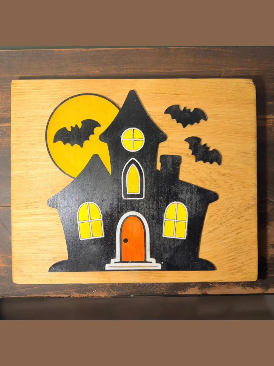 Halloween Haunted House Layered Wood Sign product image (1)
