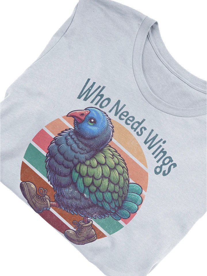 Cute takahe tshirt, bird rescue tee, bird lover gift, wildlife carer tee, nature lover tee, cute animal shirt, funny conservation gift product image (2)