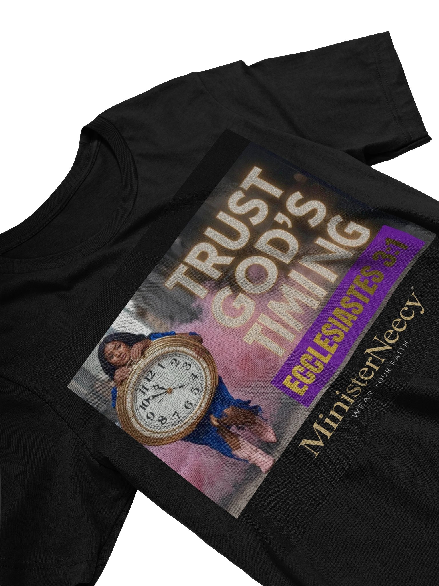 Trust God's Timing Uplifting T-Shirt product image (3)