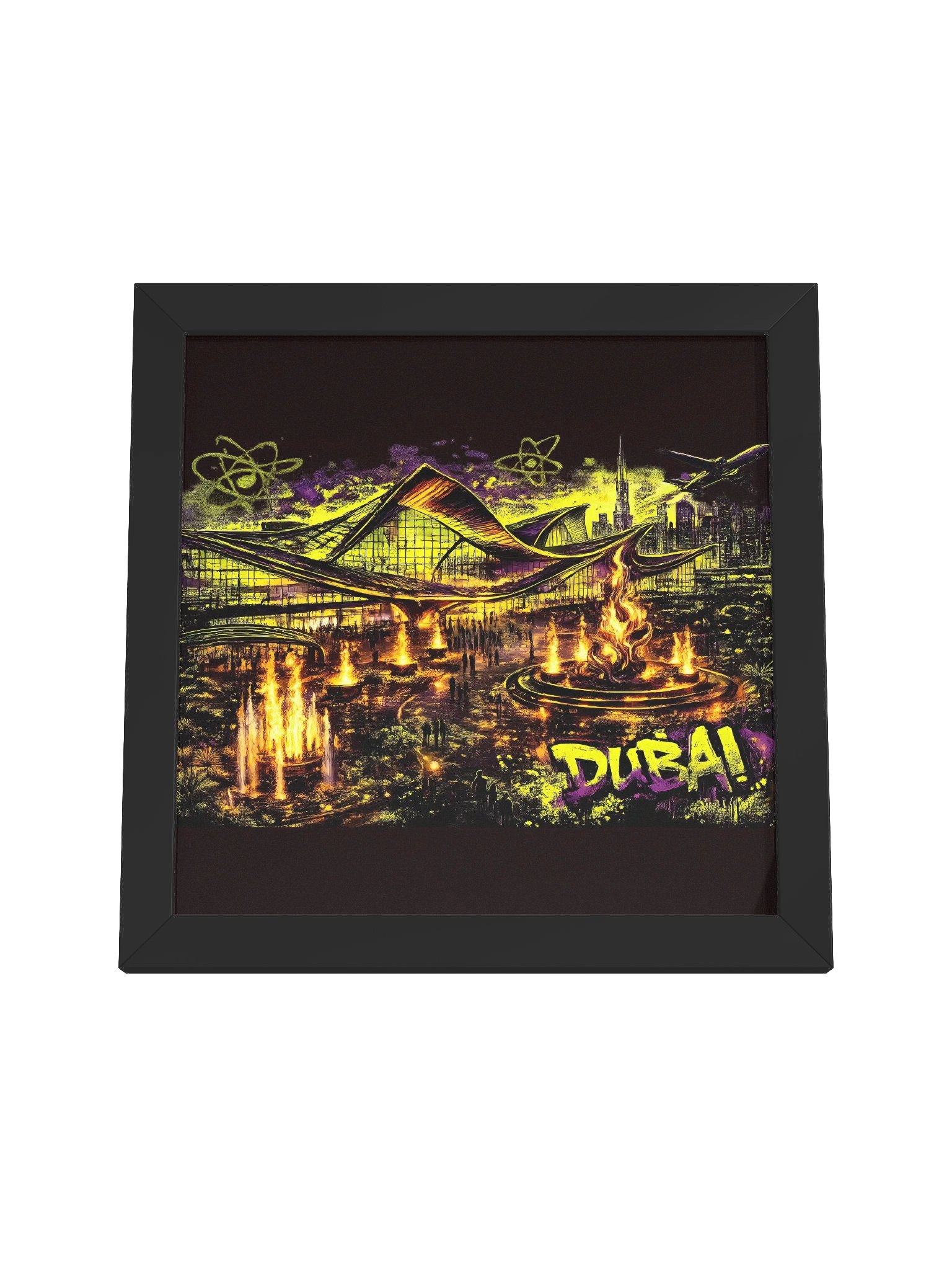 Dubai Skyline Wall Art - Burj Khalifa & Palm Jumeirah Canvas Decor product image (17)