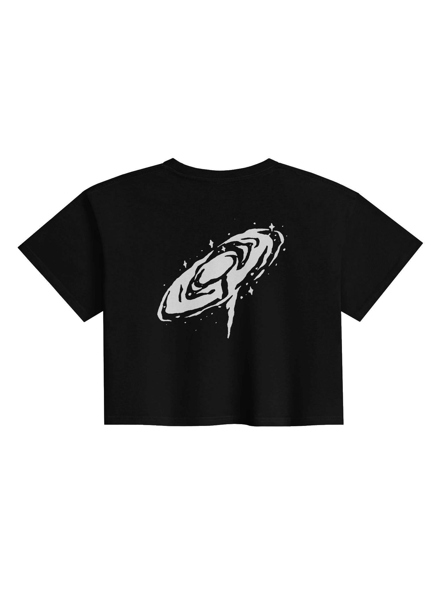 Crop Shirt Women // Cosmic Vibe (White Logo) product image (2)