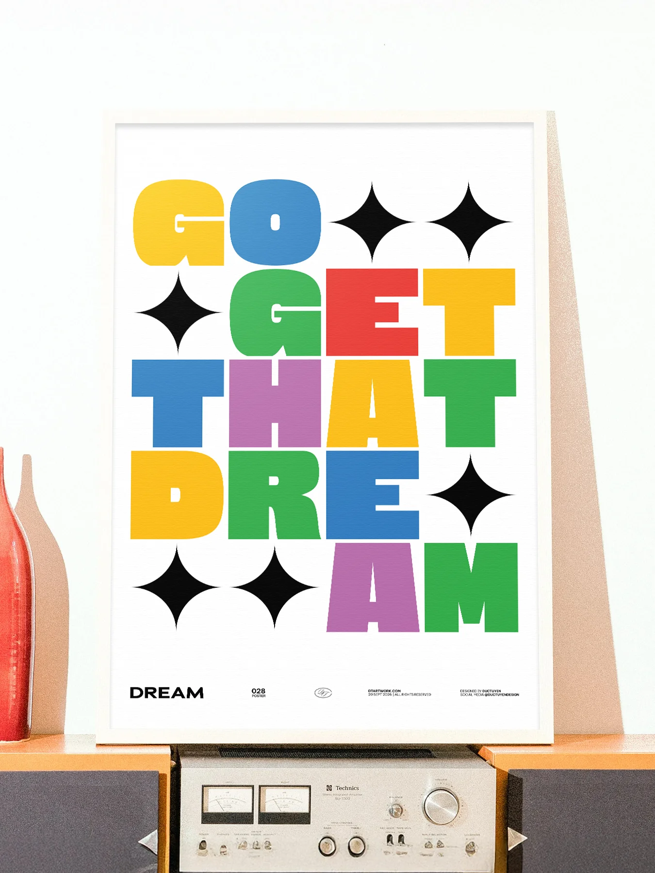 "GO GET THAT DREAM" Framed Poster product image (108)