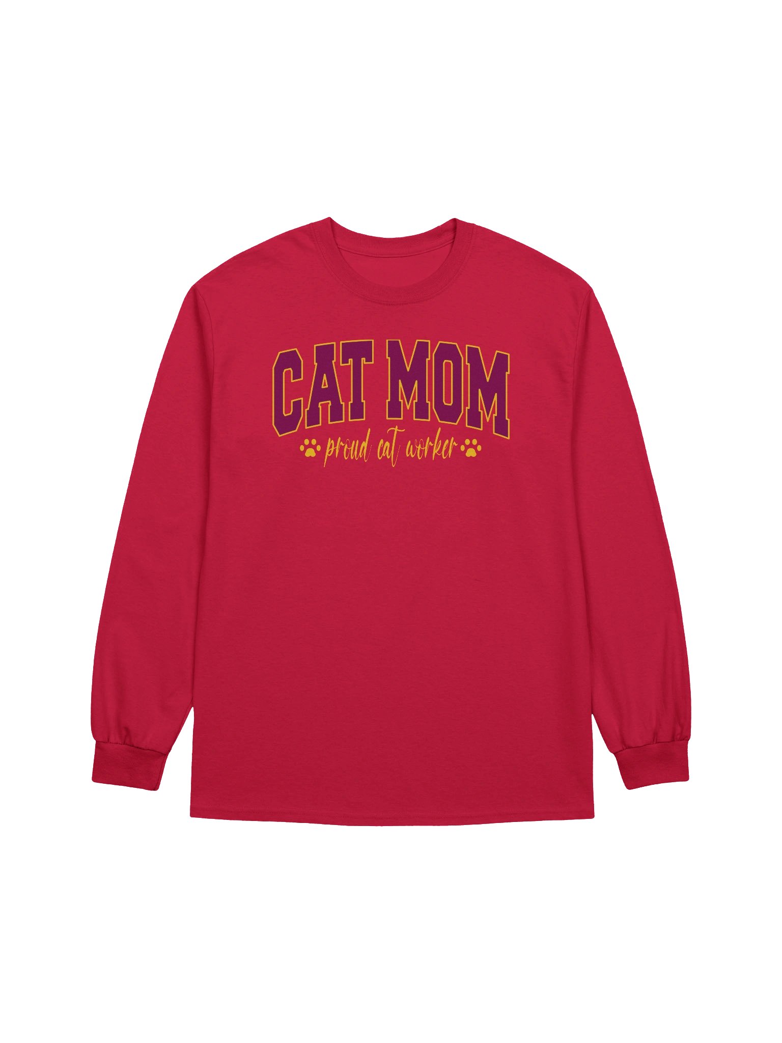Cat Mom (proud cat worker) - Unisex Adult Long Sleeve T-shirt product image (1)