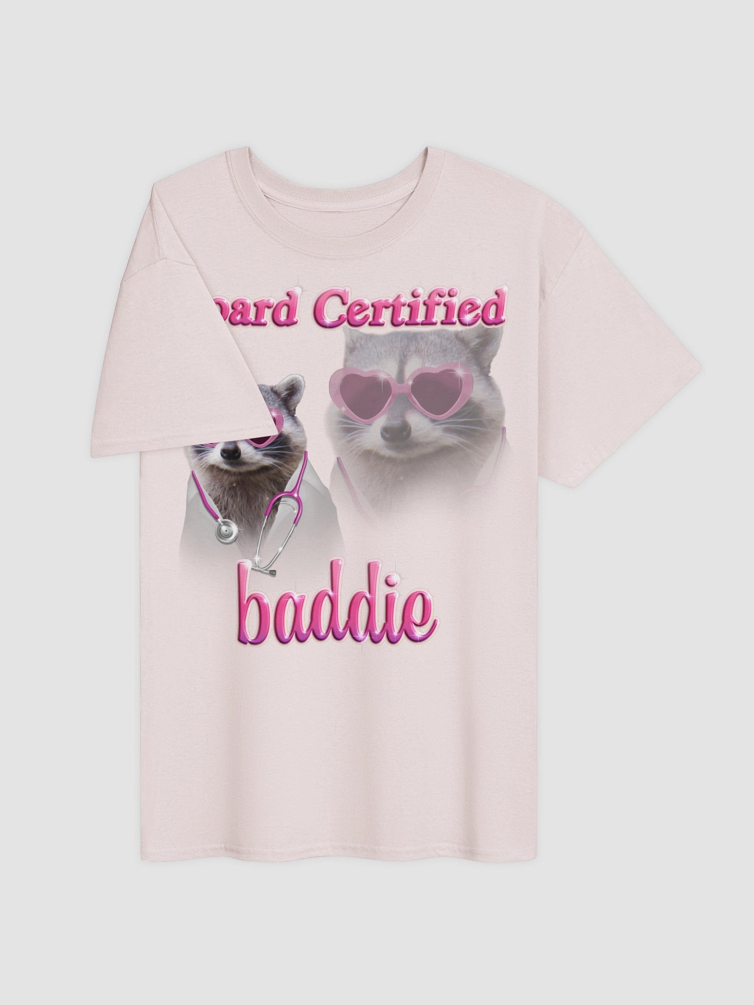 Board Certified Baddie - Doctor Raccoon T-shirt product image (15)
