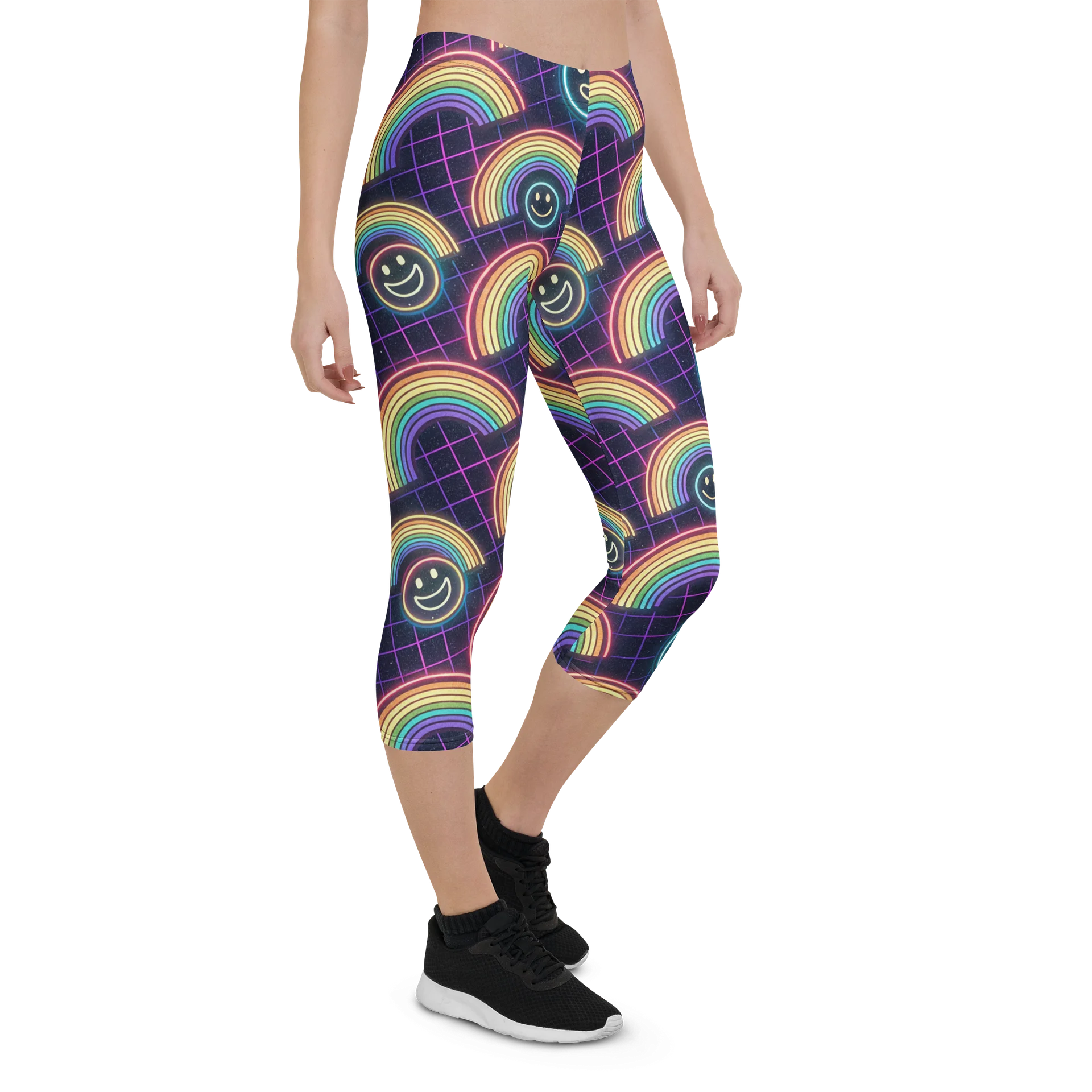 Rainbow Smile Capri Leggings product image (7)