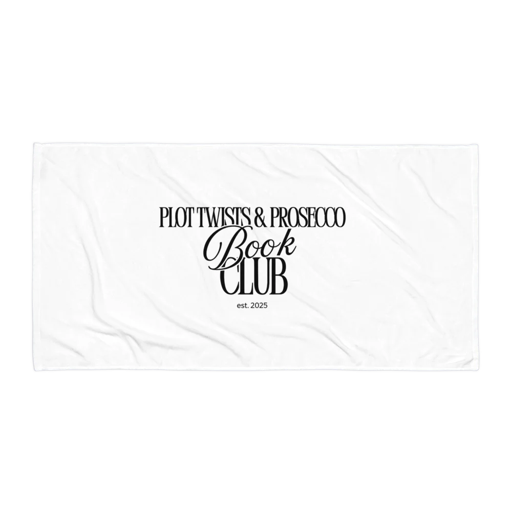 Plot Twists, Prosecco, and Plush Comfort Beach Towel product image (1)