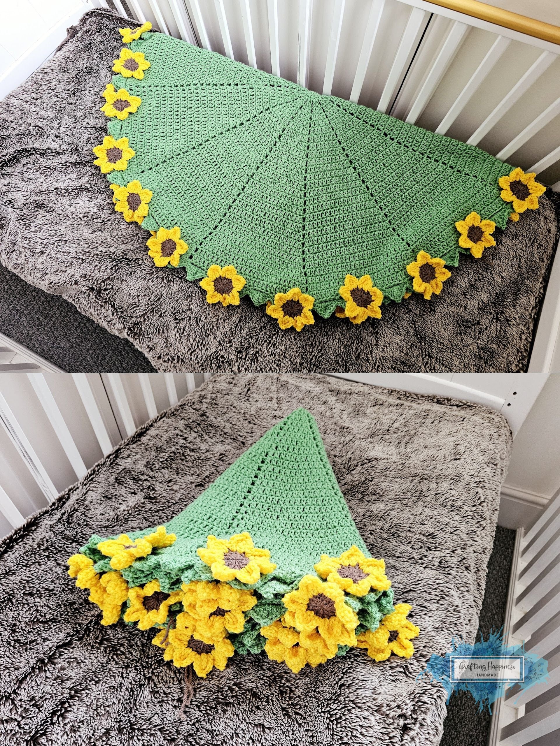 Crochet Flower Blanket Patterns Bundle | Rose, Sunflower, Daffodil, Lily (PDF) product image (6)