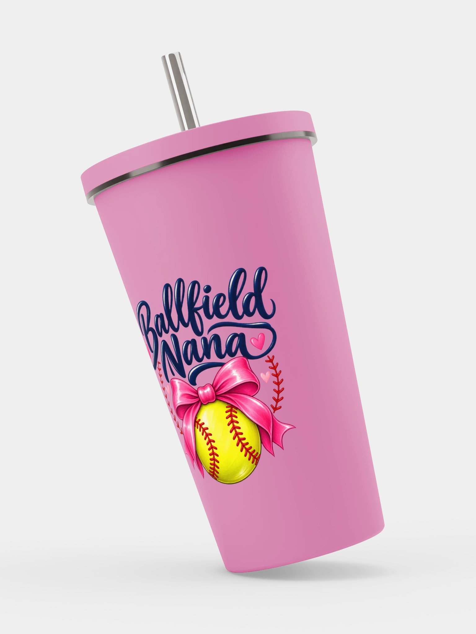 Ballfield Nana Tumbler | Insulated Cup with Straw product image (3)