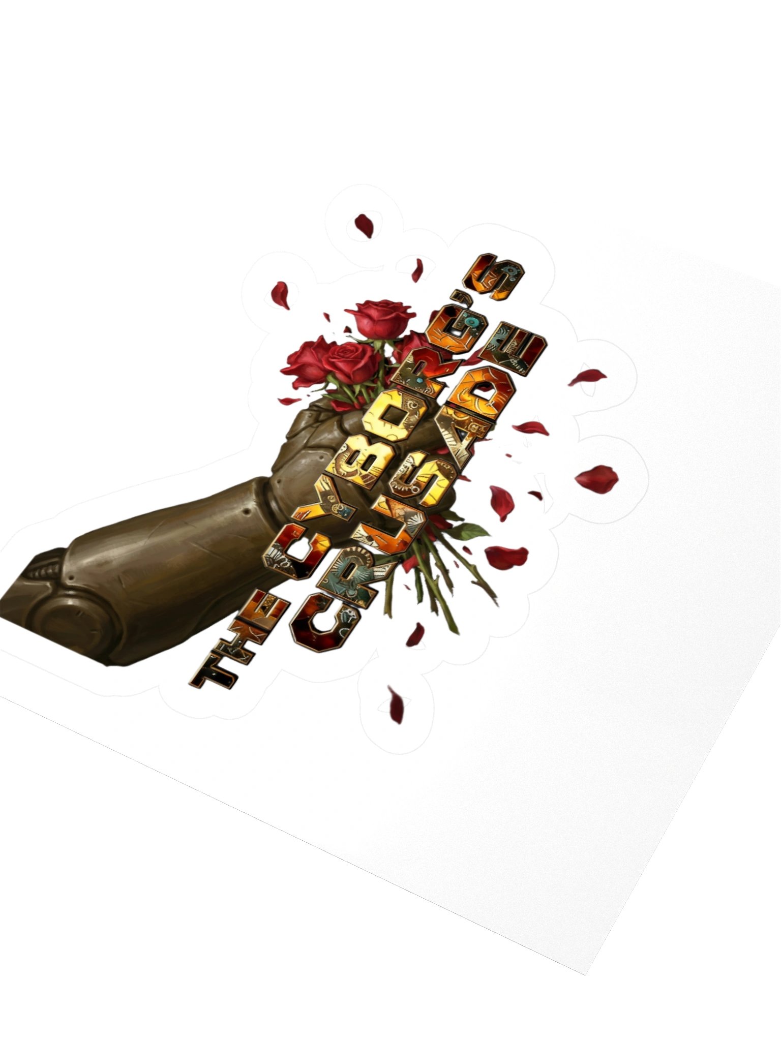 A The Cyborg's Crusade logo sticker product image (3)