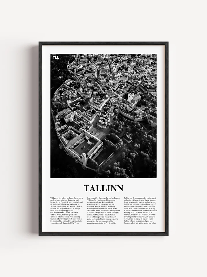 Tallinn 03 Newspaper Poster | Framed product image (1)