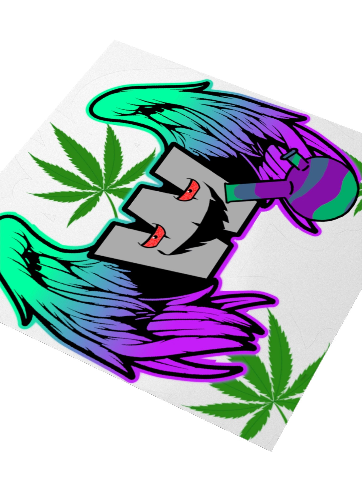 Psychedelic W Sticker product image (6)