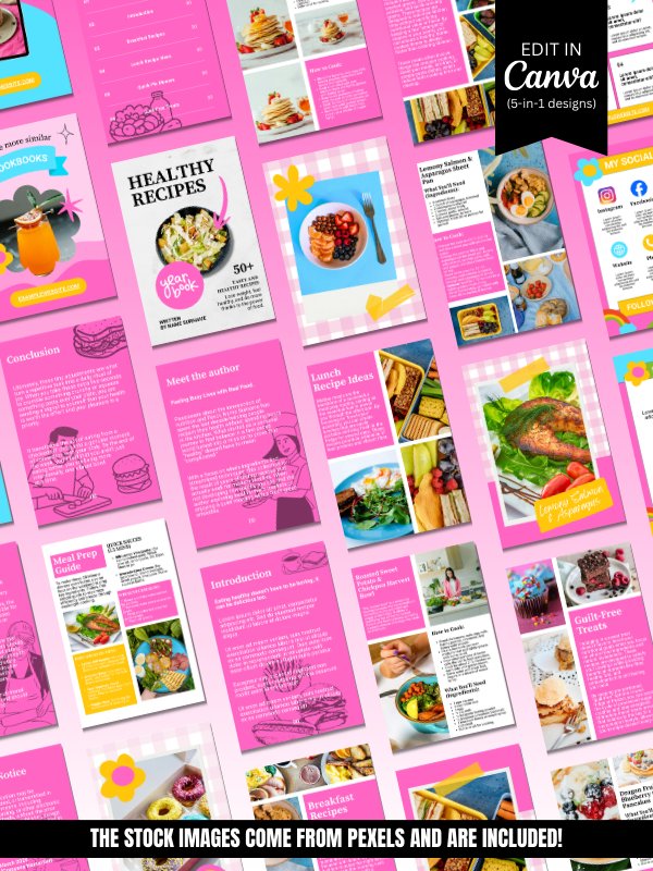 MRR PLR Cookbook & Recipe Book Canva Template product image (2)