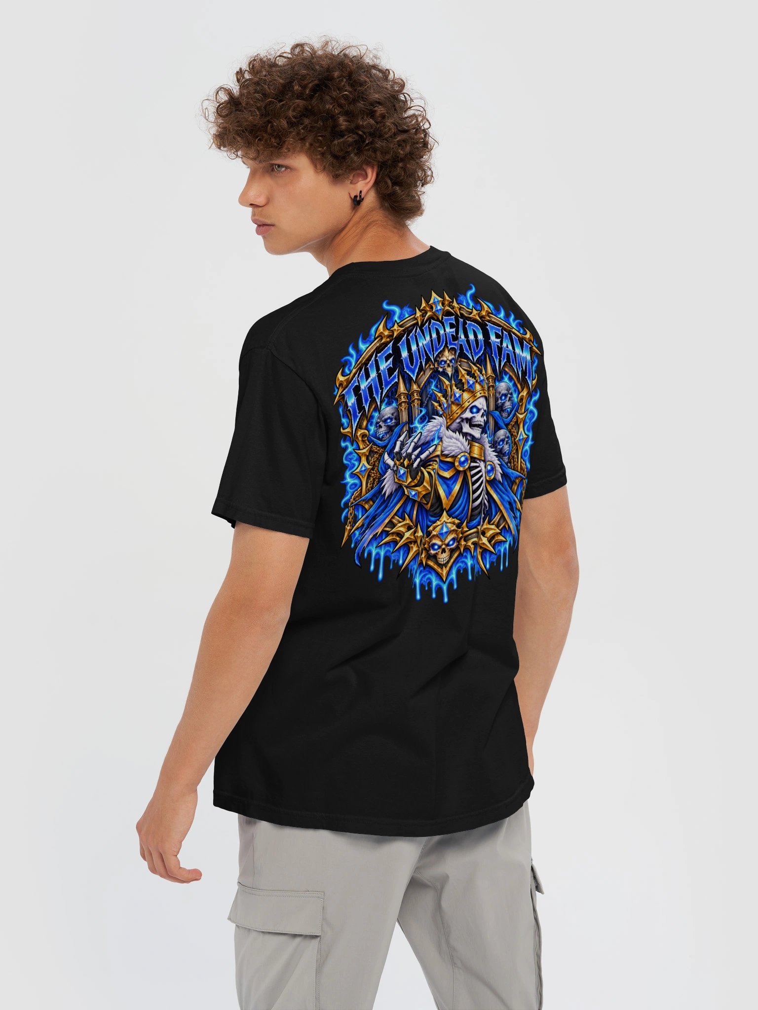 Undead And Unbothered Tee (Blue) product image (6)