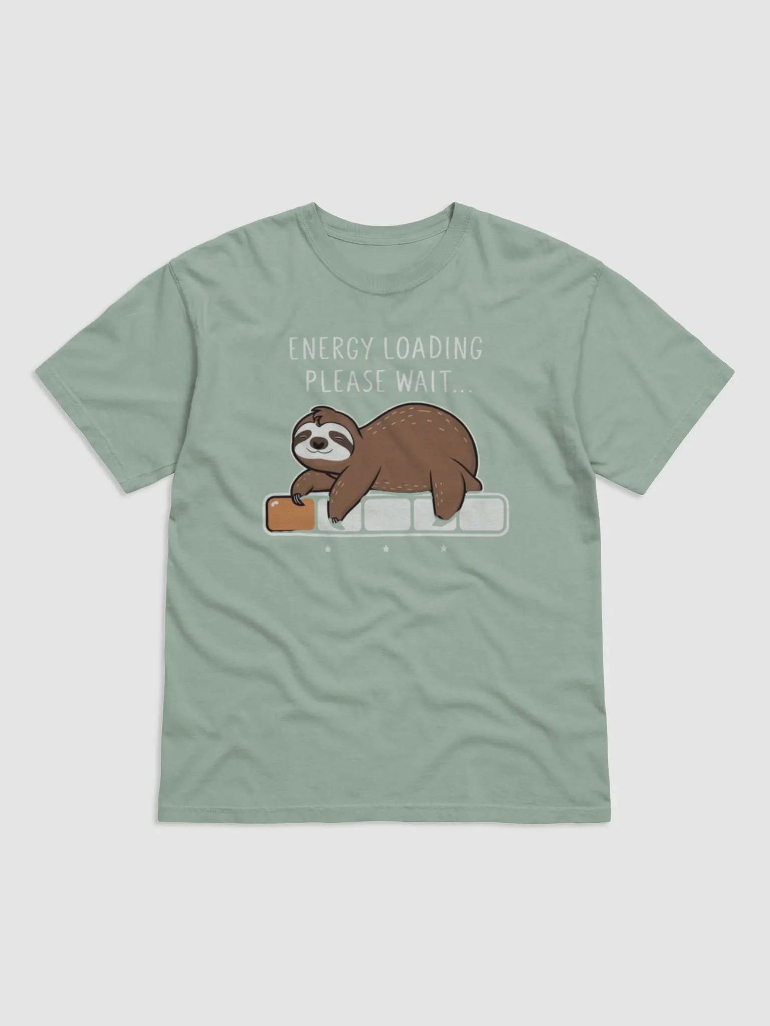 Energy Loading Sloth Graphic T-Shirt product image (1)