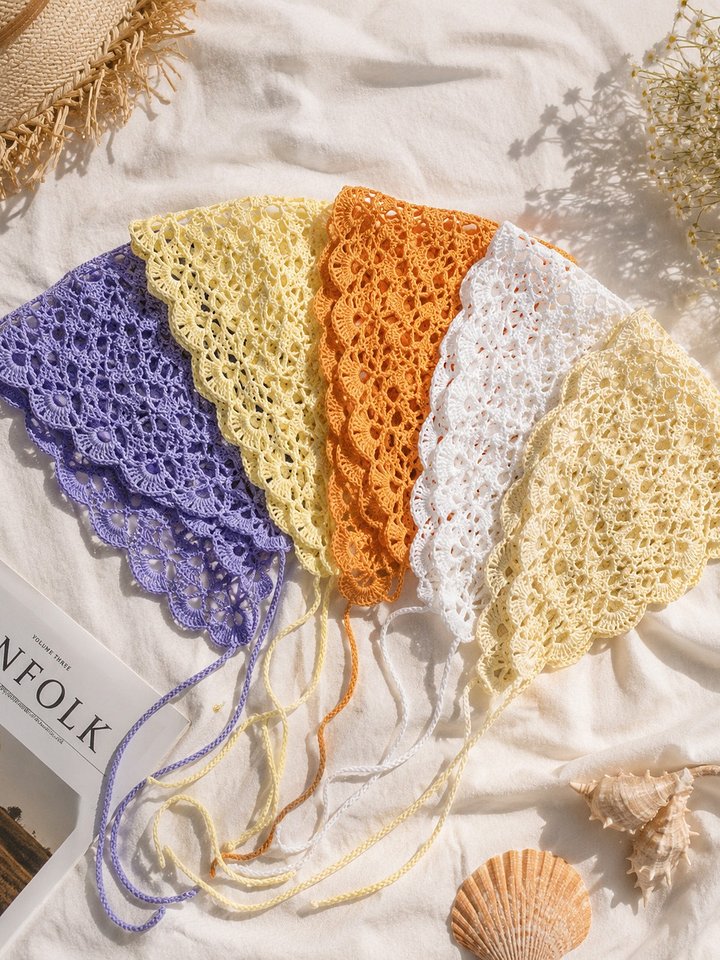 Handmade Crochet Bandana for Summer Vacation product image (2)