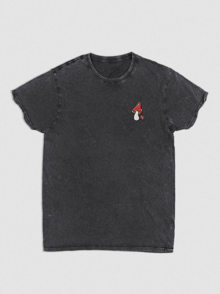 Mushroom Pair T-Shirt | Embroidered Husky Denim T-Shirt product image (1)