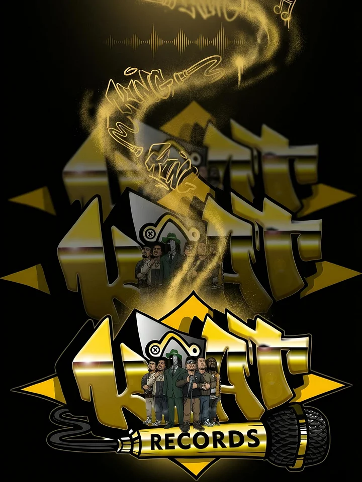K-O-A-T Records Golden Mic Digital Wallpaper (9:16) product image (1)