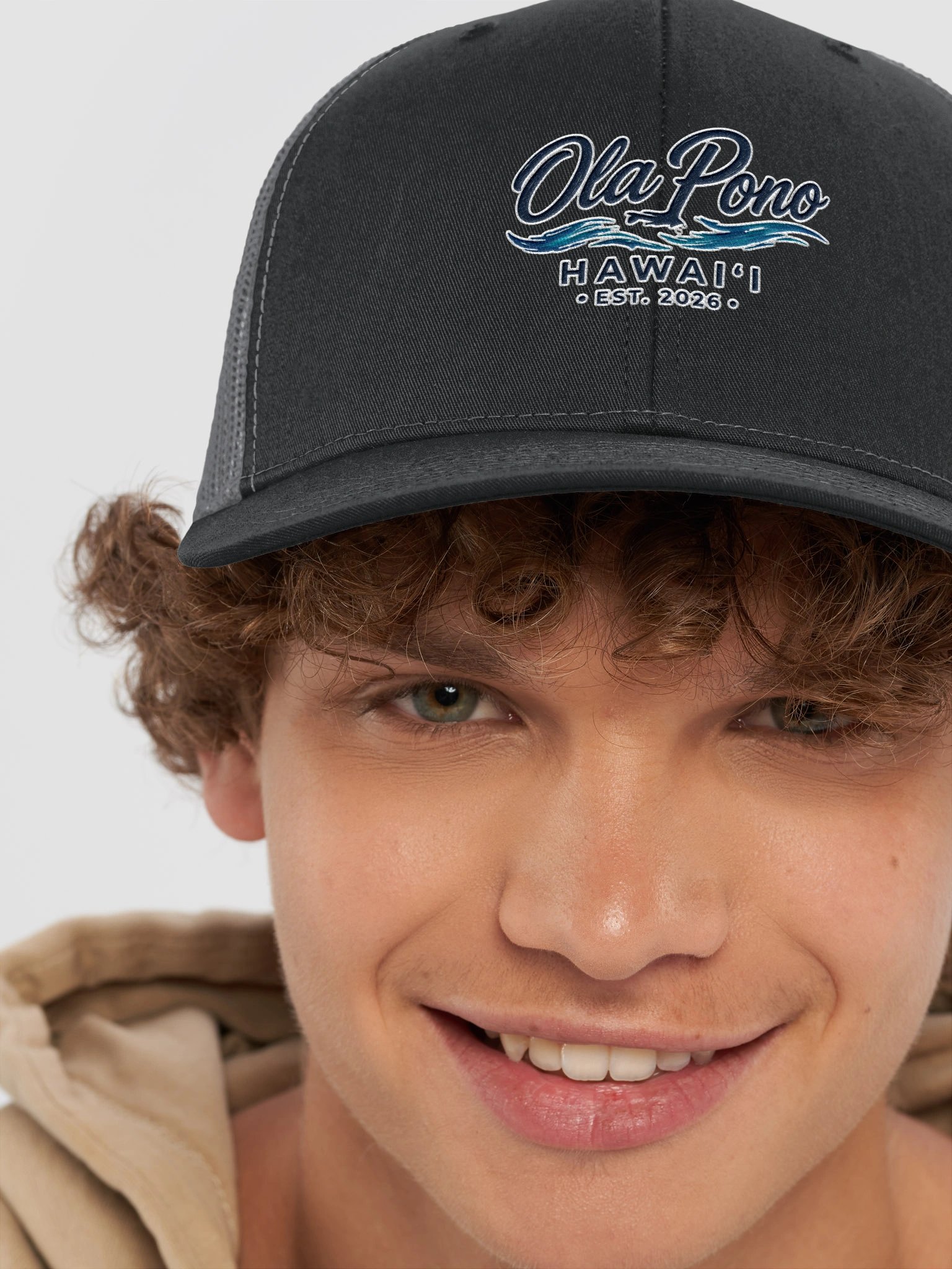 Ola Pono Hawaii His House Trucker Hat product image (2)