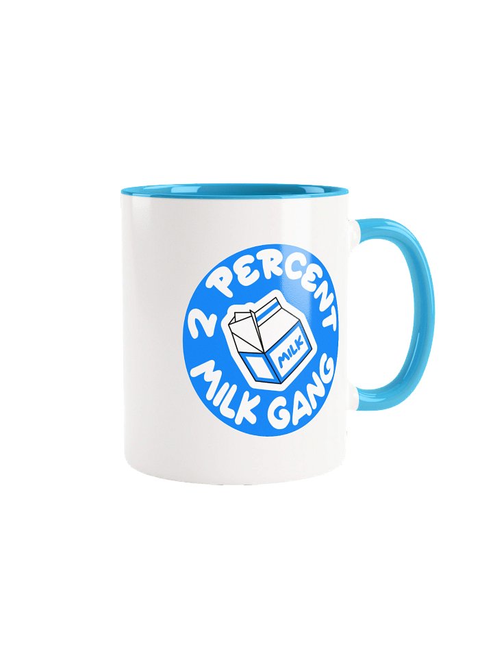 Milk Gang 2 Percent Milk Blue and White Mug product image (1)