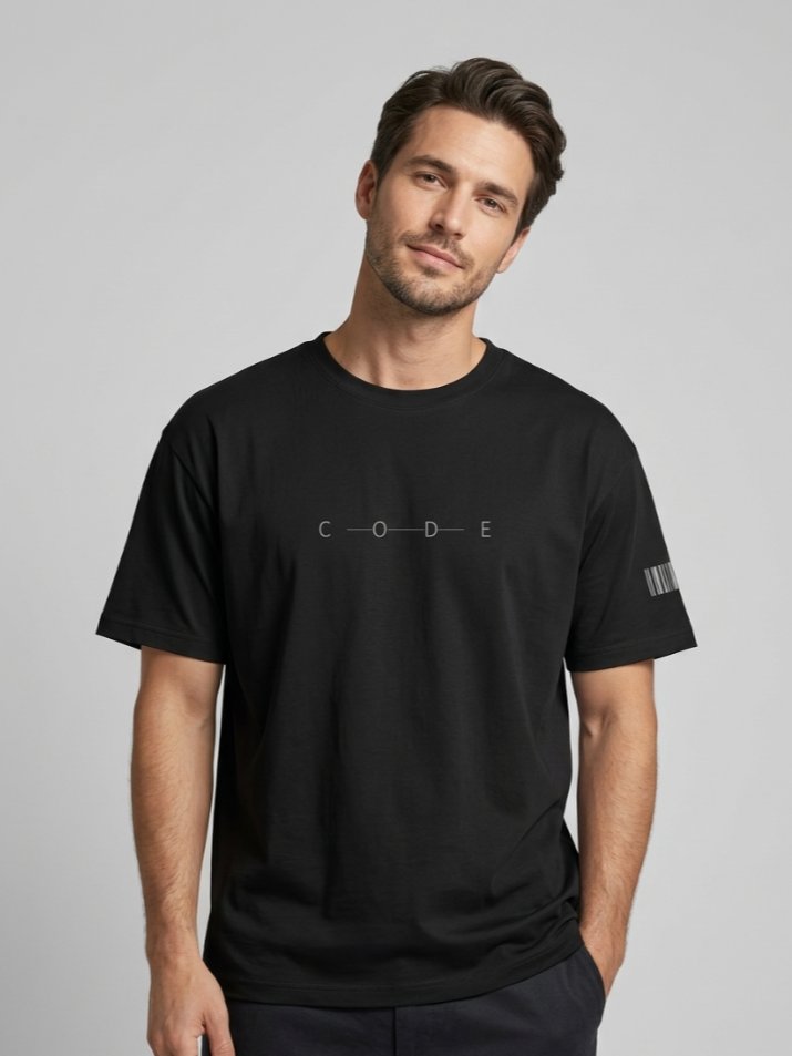 CODE Vibes Black T-Shirt product image (2)