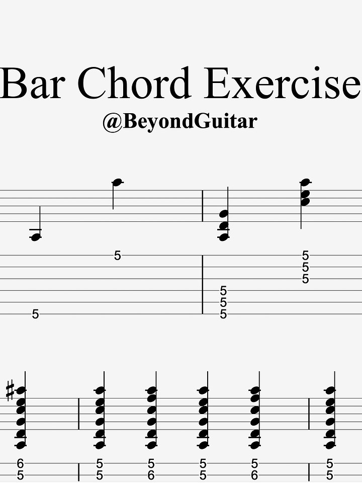Bar Chord Exercises product image (1)