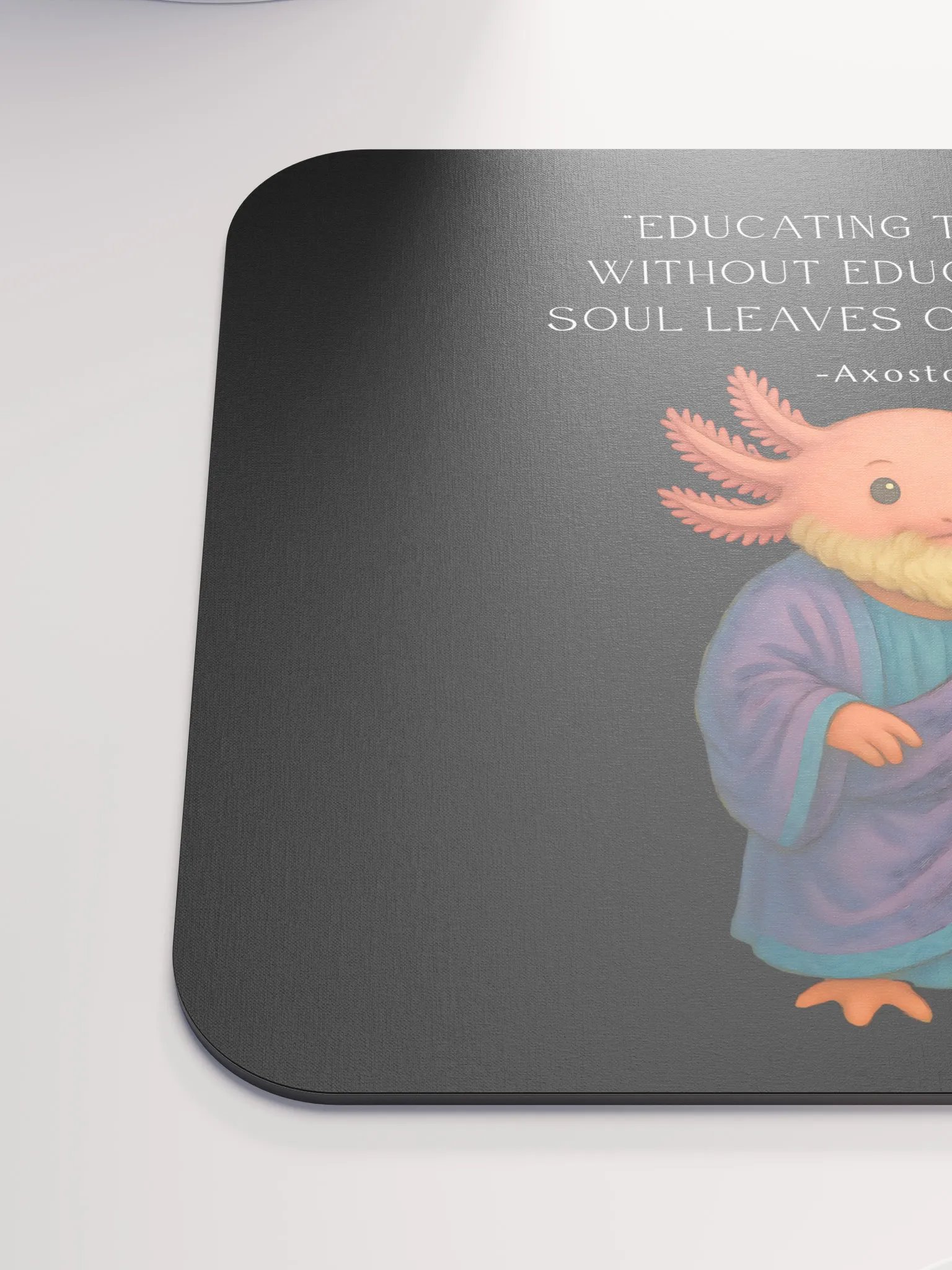 Axostotle - Educating the Gills Axolotl Aristotle Philosophy Mouse Pad product image (6)