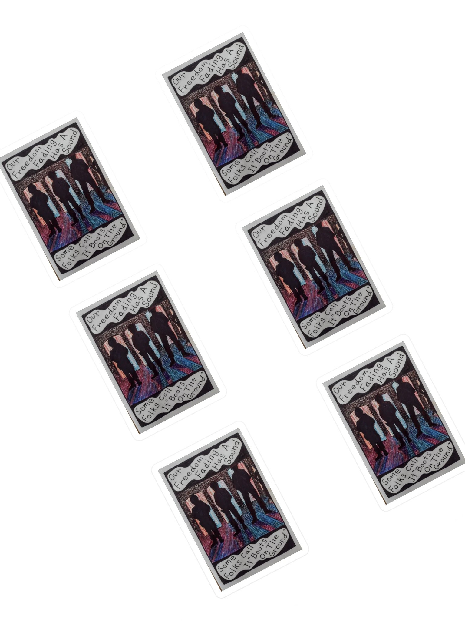 Freedom Fading Sticker Sheet product image (1)