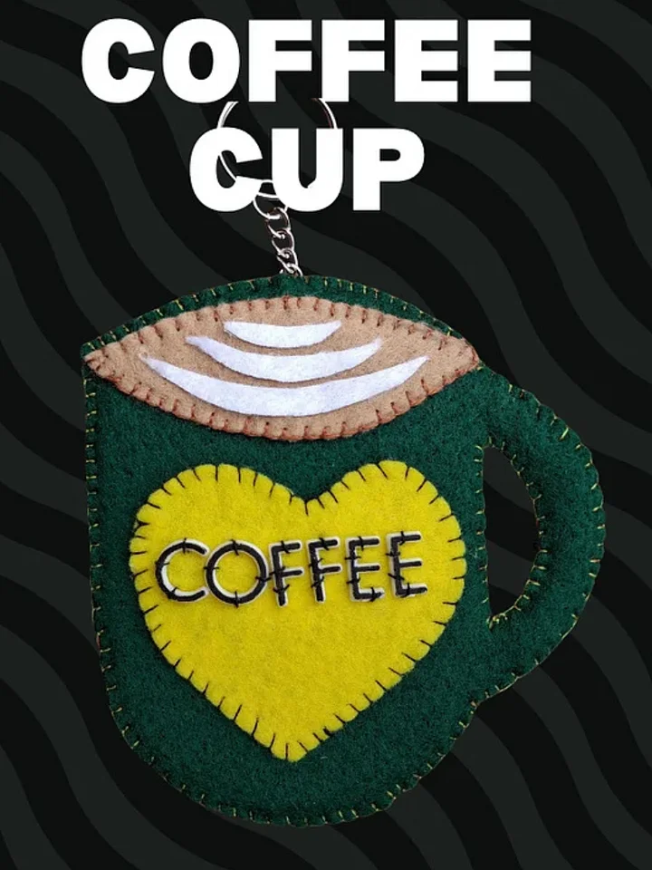 Coffee Cup 2D Keychain product image (1)