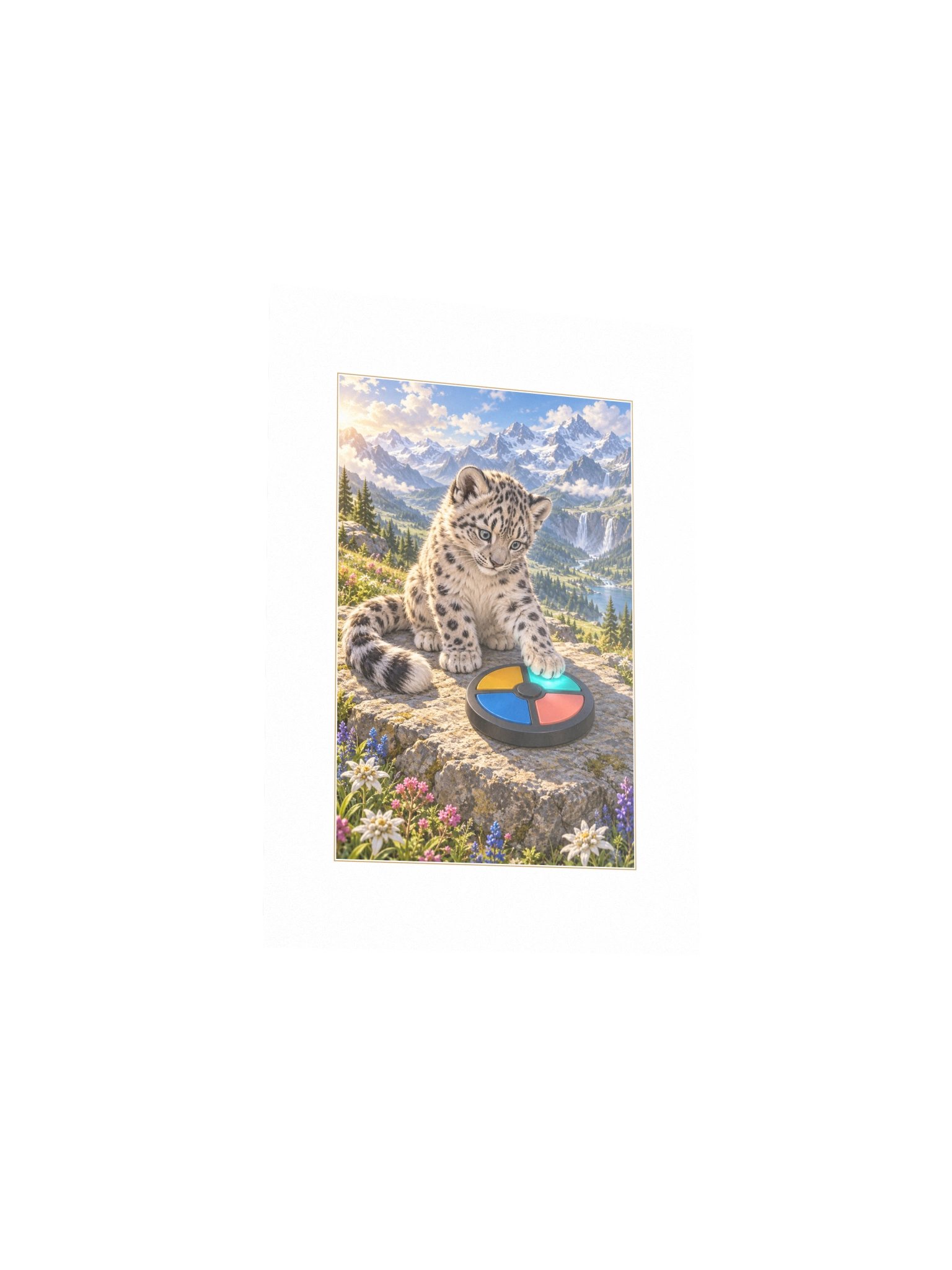 Pattern Paws Small Art Print product image (3)