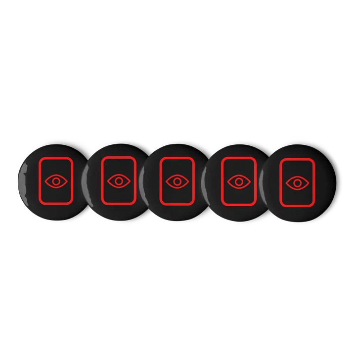 EyeSeeThru Logo Button Pins product image (2)