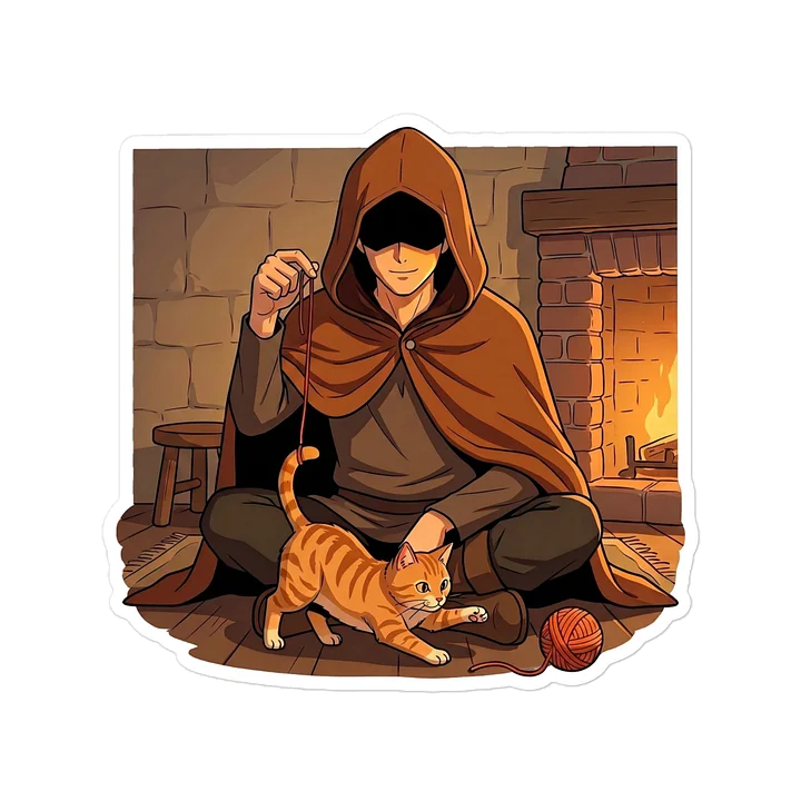 Fireside Play — Bard & Ember Sticker product image (1)