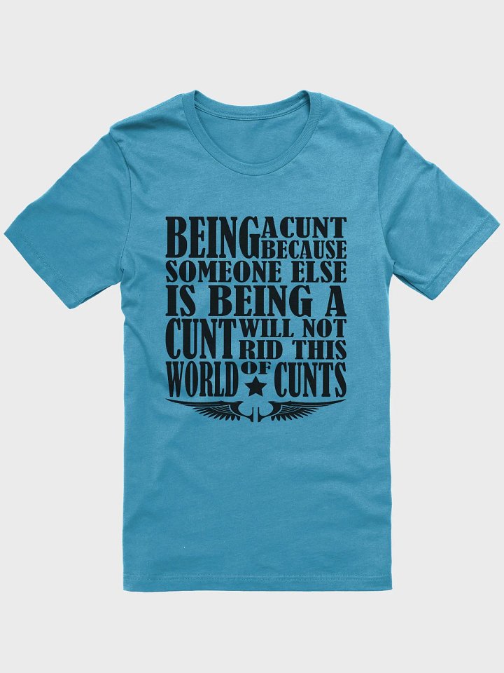 Stop Being A Cunt - Black Lettering - Bella+Canvas Supersoft T-Shirt product image (2)