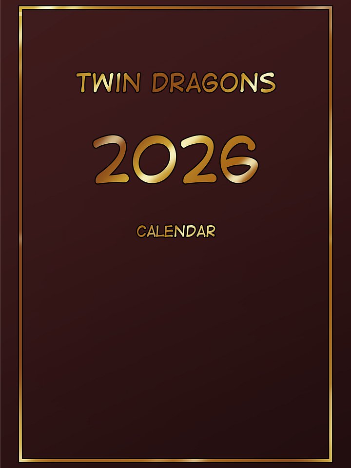 Twin Dragons 2026 DIGITAL calendar pack product image (1)