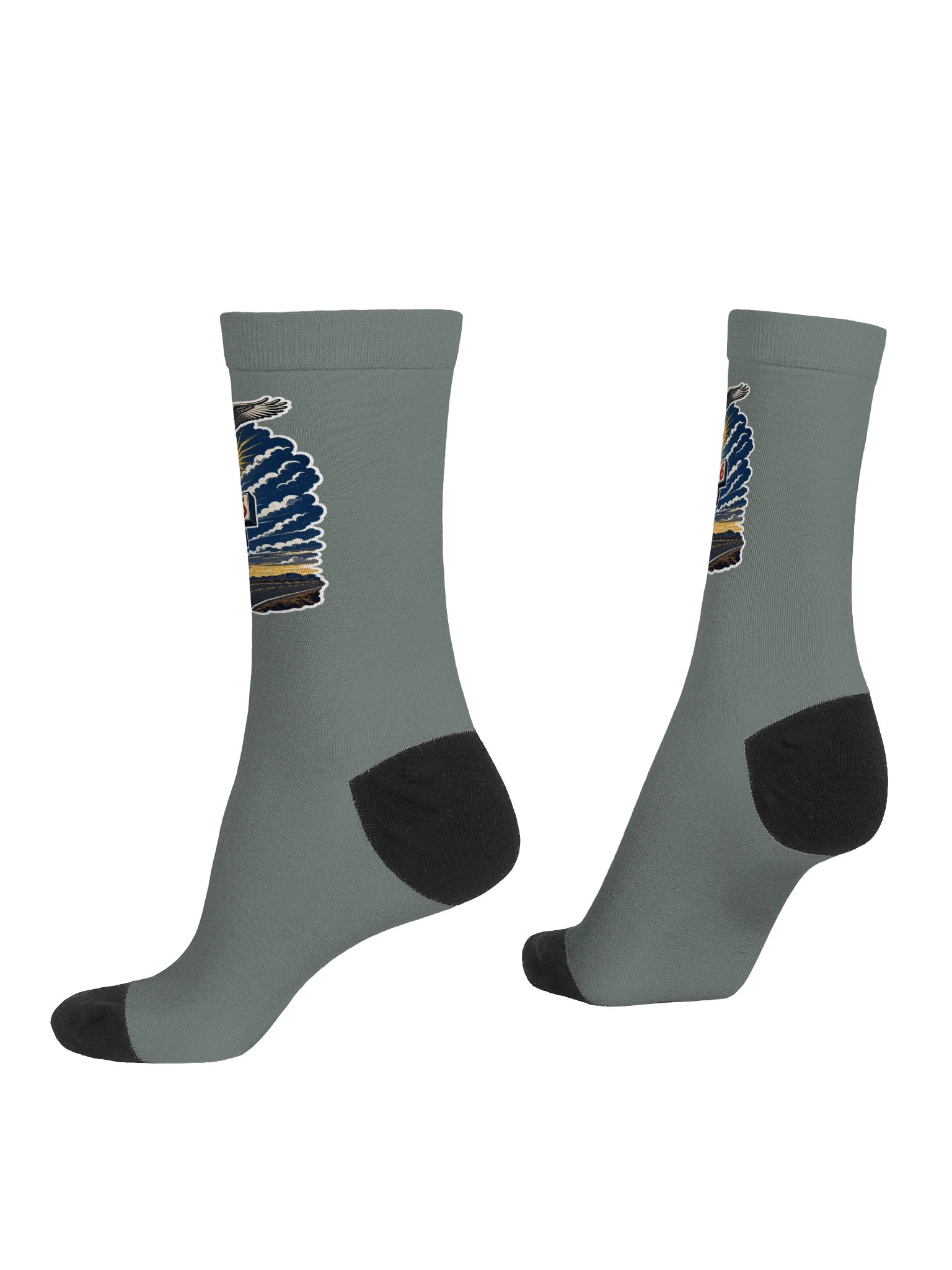 Chicago Motel 6 Winged Crew Socks product image (4)