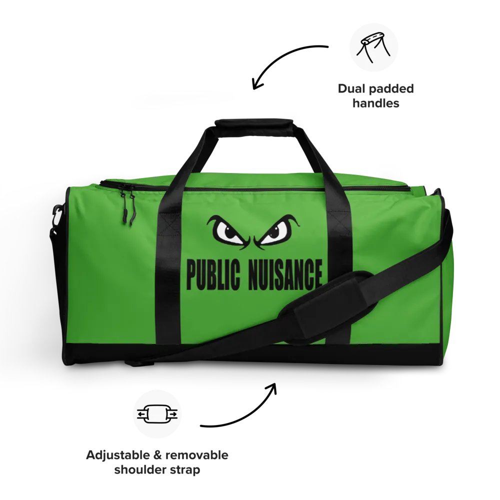 Public Nuisance: Lime Green Duffle Bag product image (9)
